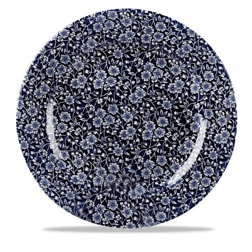 Churchill Super Vitrified Victorian Calico Willow Teller, ideal zum Servieren von Speisen im Gastronomiebereich.