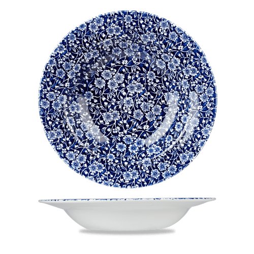 Churchill Super Vitrified Victorian Calico Willow Teller Tief 24,9cm für die Gastronomie