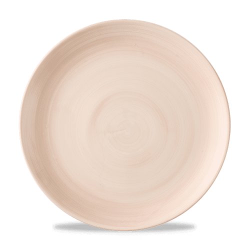 Churchill Super Vitrified Stonecast Canvas Coral Teller, 28,8 cm, für gastronomische Anrichtung