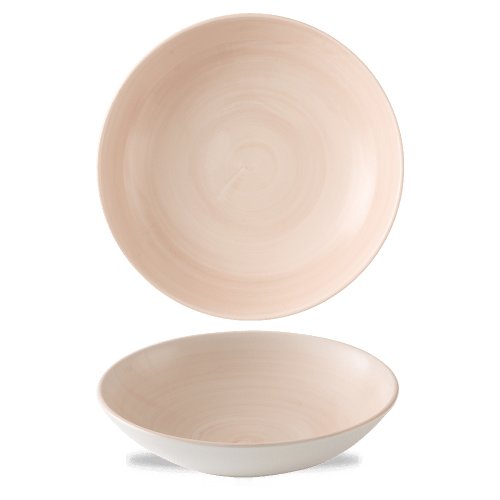Churchill Super Vitrified Stonecast Canvas Coral Schale für Gastronomie