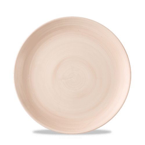 Churchill Super Vitrified Stonecast Canvas Coral Teller, flach, 21,7cm, ideal für Gastronomie