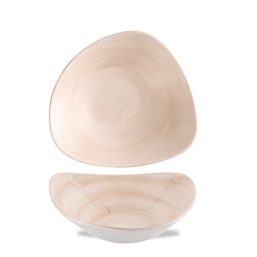 Churchill Super Vitrified Stonecast Canvas Coral Schale 23,5cm für professionelle Anrichtung von Speisen.