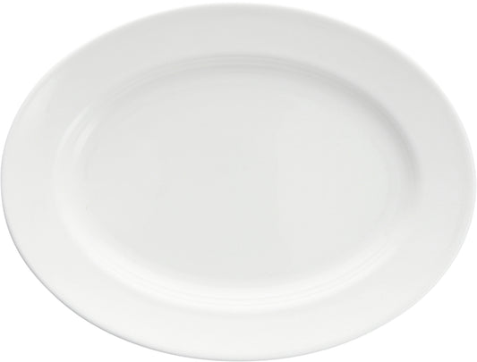 Fortessa Dinnerware SNOW Platte oval Fahne 24cm - elegante Servierplatte für Gastronomie