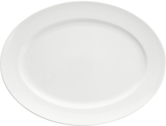 Fortessa Dinnerware SNOW Platte oval Fahne 36cm - Servierplatte für Fleisch und Hauptspeisen