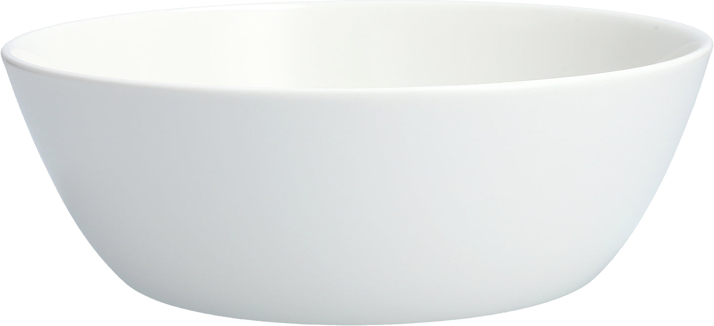 Fortessa Dinnerware SNOW Bowl 22cm aus Porzellan für Suppen und Pasta