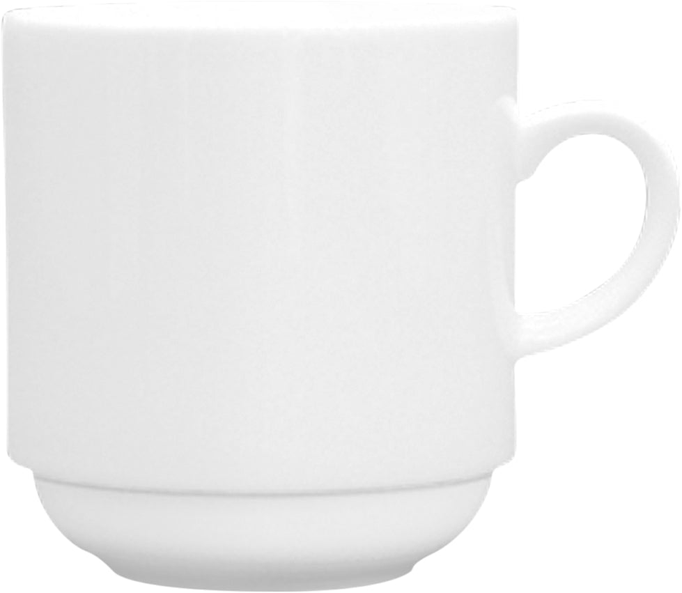 Fortessa Dinnerware SNOW Becher stapelbar 0,30l für Kaffee und Tee