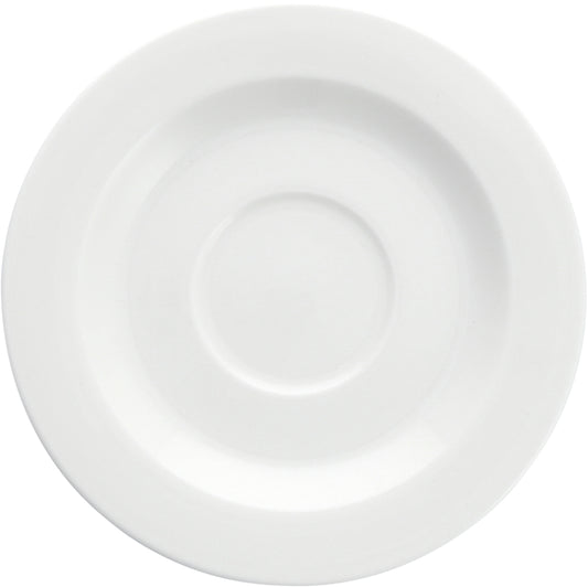 Fortessa Dinnerware SNOW Kombi-Untertasse 16cm für Kaffee und Snacks