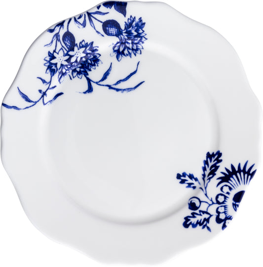 Fortessa Dinnerware Blue Botanicals Teller flach Fahne 16,5 cm für die Präsentation von Desserts