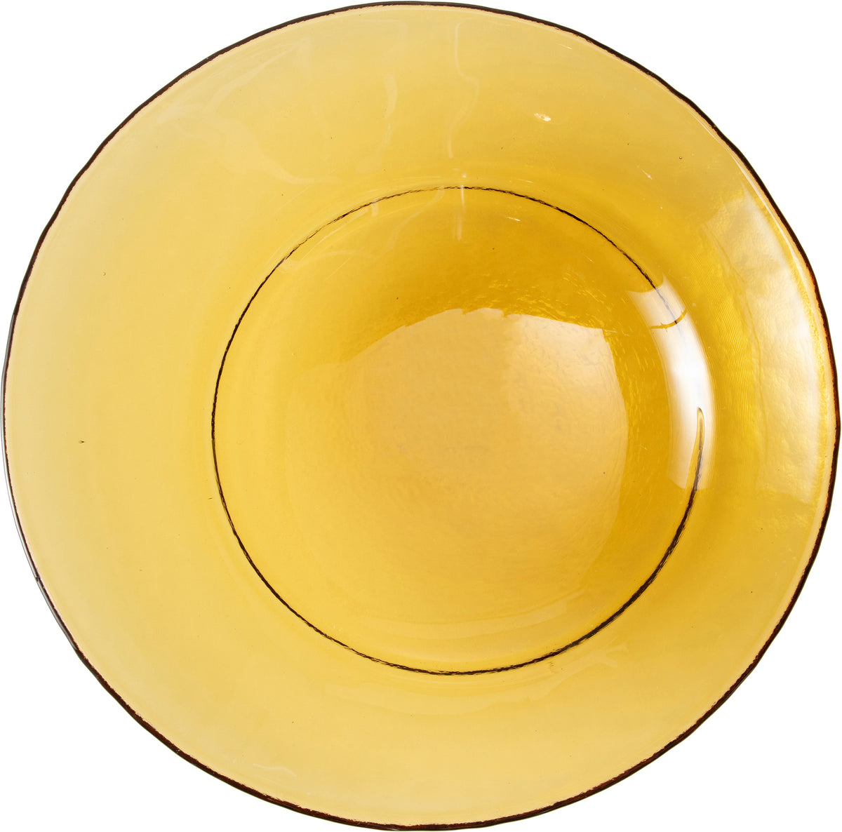 Fortessa ESSENZA Glasteller 24cm Bernstein für elegante Tischpräsentationen
