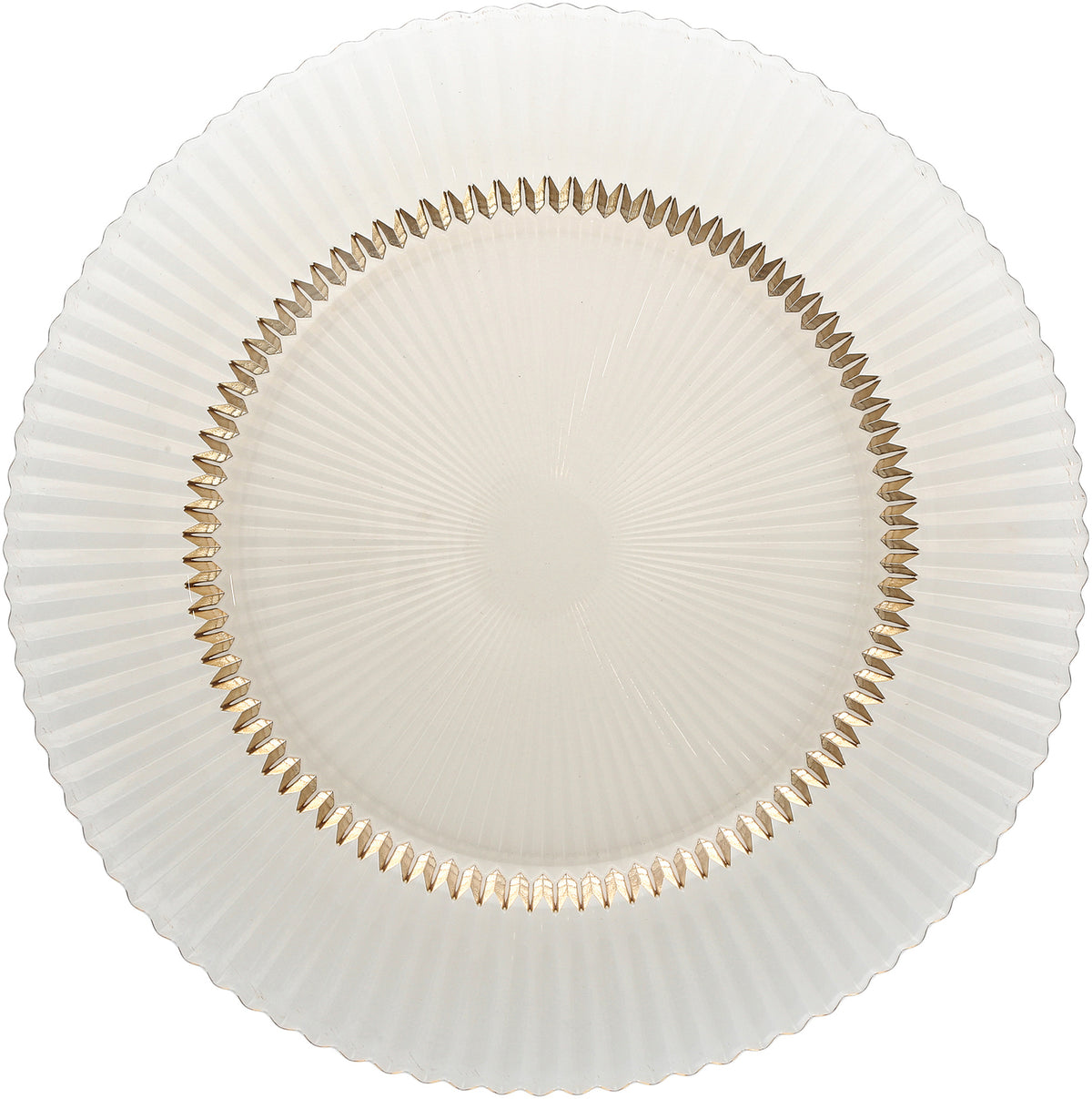 Fortessa Dinnerware ARCHIE Glasteller flach 21,5cm Goldorange für die Präsentation von Speisen