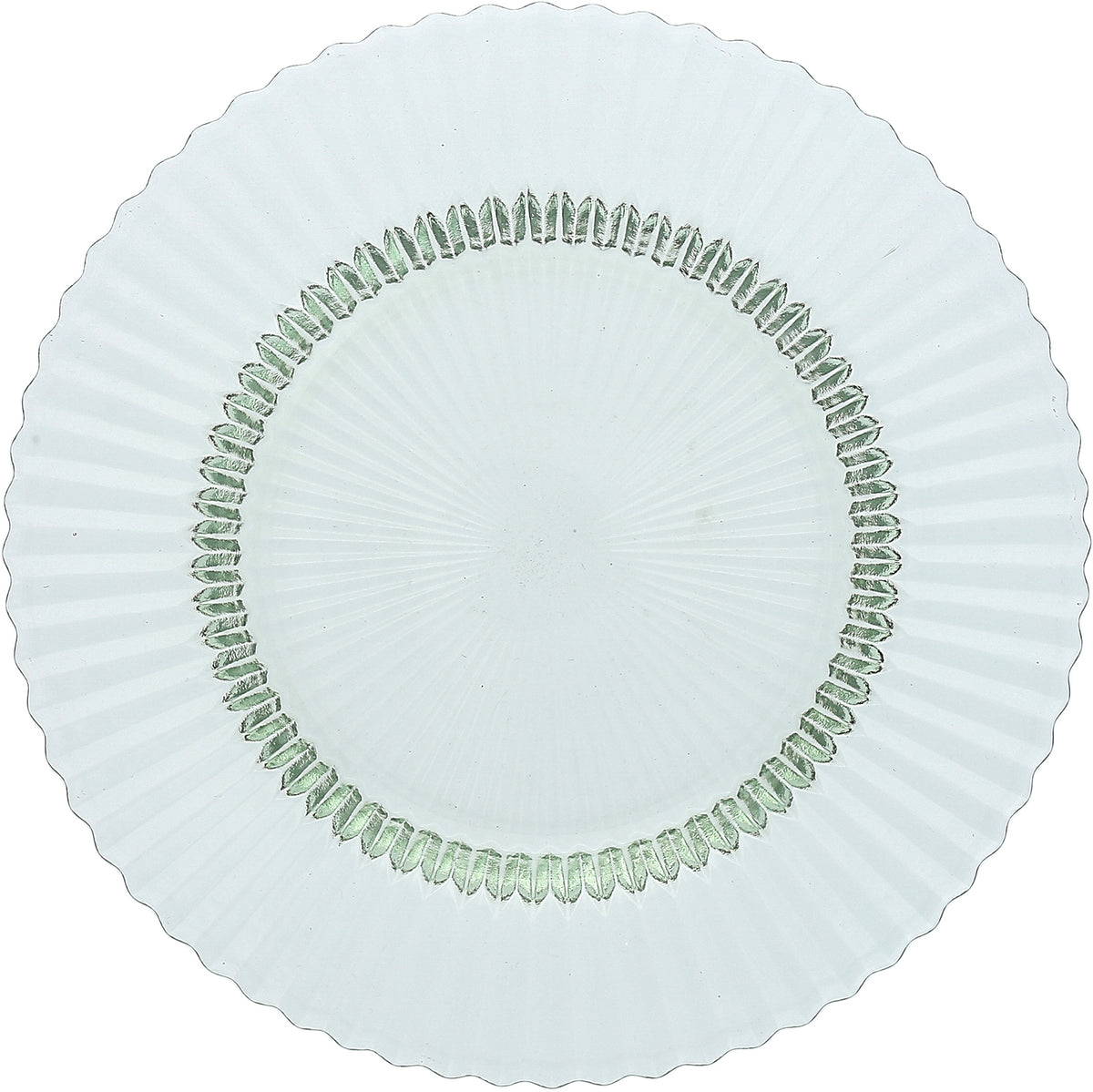 Fortessa Dinnerware ARCHIE Glasteller flach 21,5cm Salbeigrün für die Präsentation von Speisen