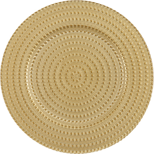 Fortessa Accessories Platzteller Glas gold 33cm - Elegante Tischpräsentation