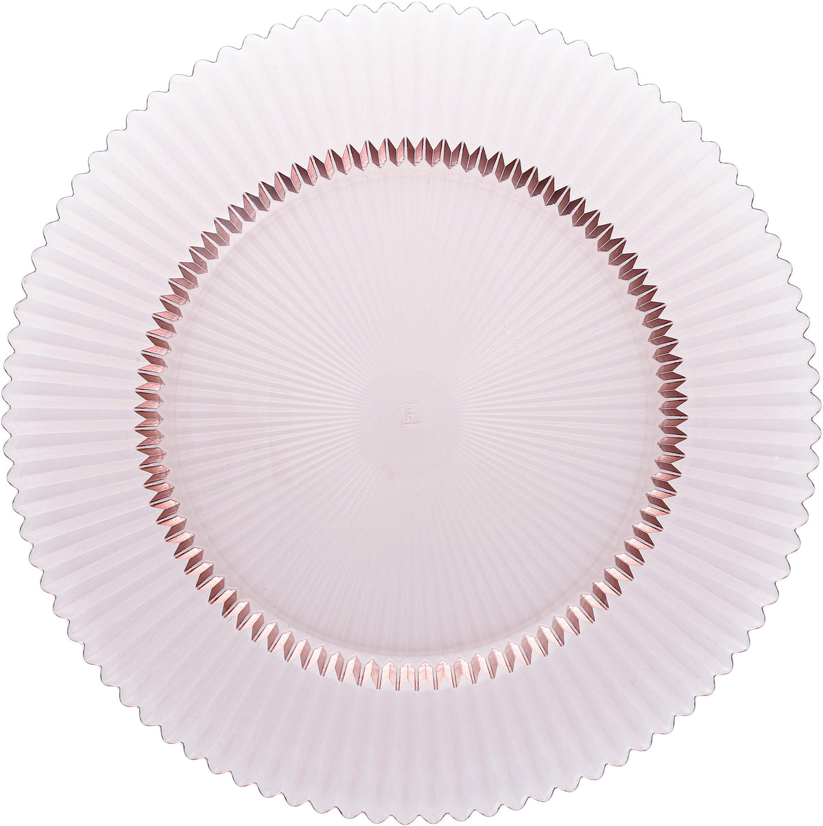 Fortessa Dinnerware ARCHIE Glasteller flach 32,5 cm pink für die Präsentation von Hauptspeisen