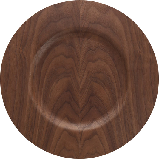 Fortessa Platzteller Furnierholz dunkel 34cm für ansprechende Tischdekoration
