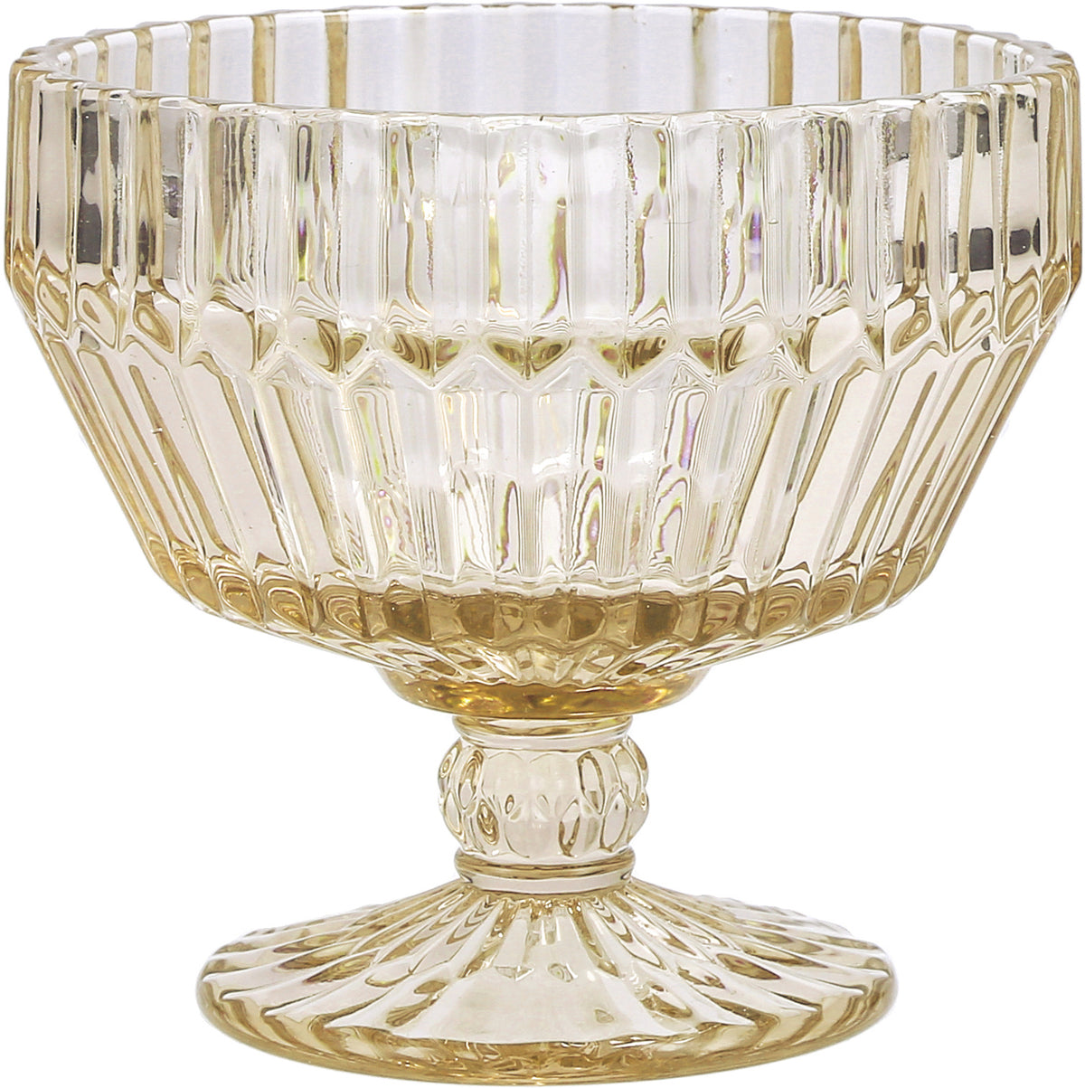 Fortessa Dinnerware ARCHIE Glasbowl auf Fuss 11cm Goldorange für kreative Tischgestaltungen