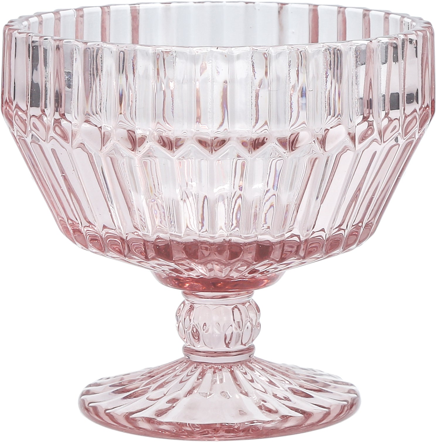 Fortessa Dinnerware ARCHIE Glasbowl auf Fuß 11cm Pink für Snacks und Desserts