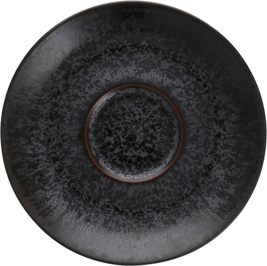 Fortessa Dinnerware SOUND MIDNIGHT Kaffee-Untertasse 14cm für stilvolle Kaffeepresentation