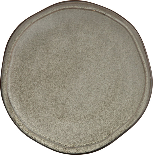 Fortessa Dinnerware STON GRAU Teller flach coupe 25,5cm für die Präsentation von Speisen