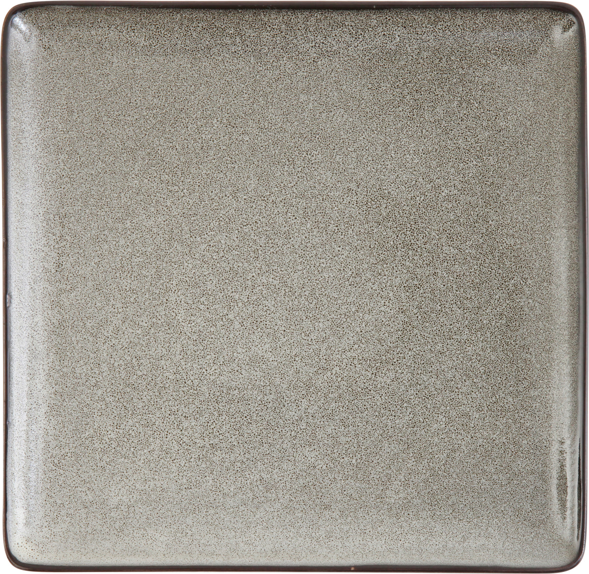 Fortessa Dinnerware STON GRAU Teller flach eckig 23cm für Desserts und Vorspeisen