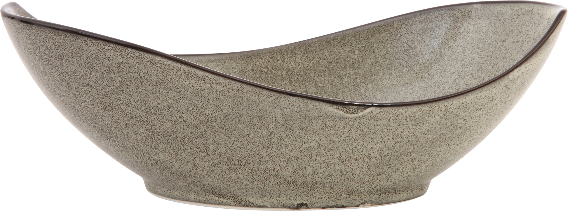 Fortessa Dinnerware STON GRAU Bowl oval 31,5cm für kreative Food-Arrangements