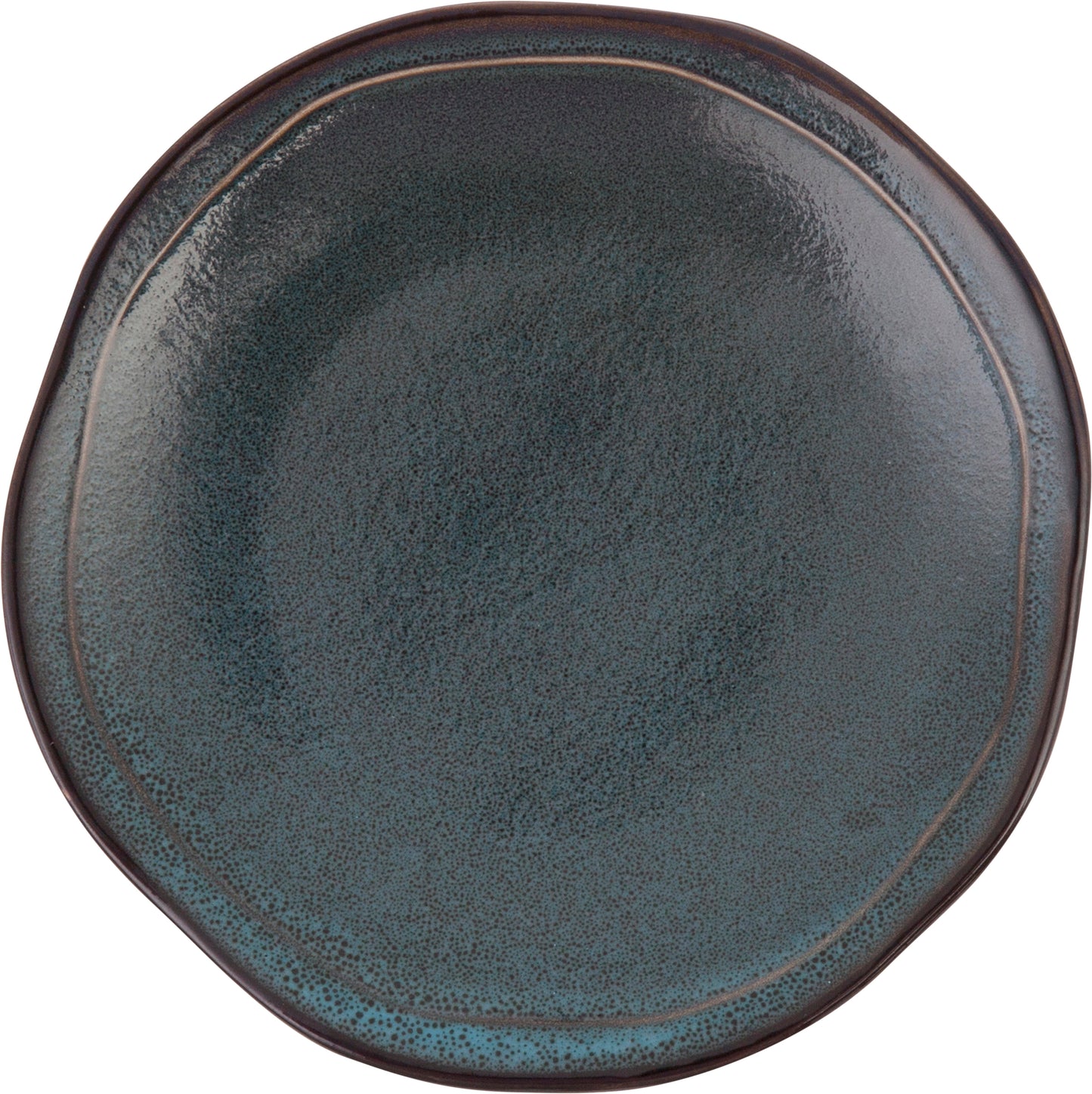 Fortessa Dinnerware STON BLAU Teller flach coupe 21cm für Frühstücksgerichte und Desserts