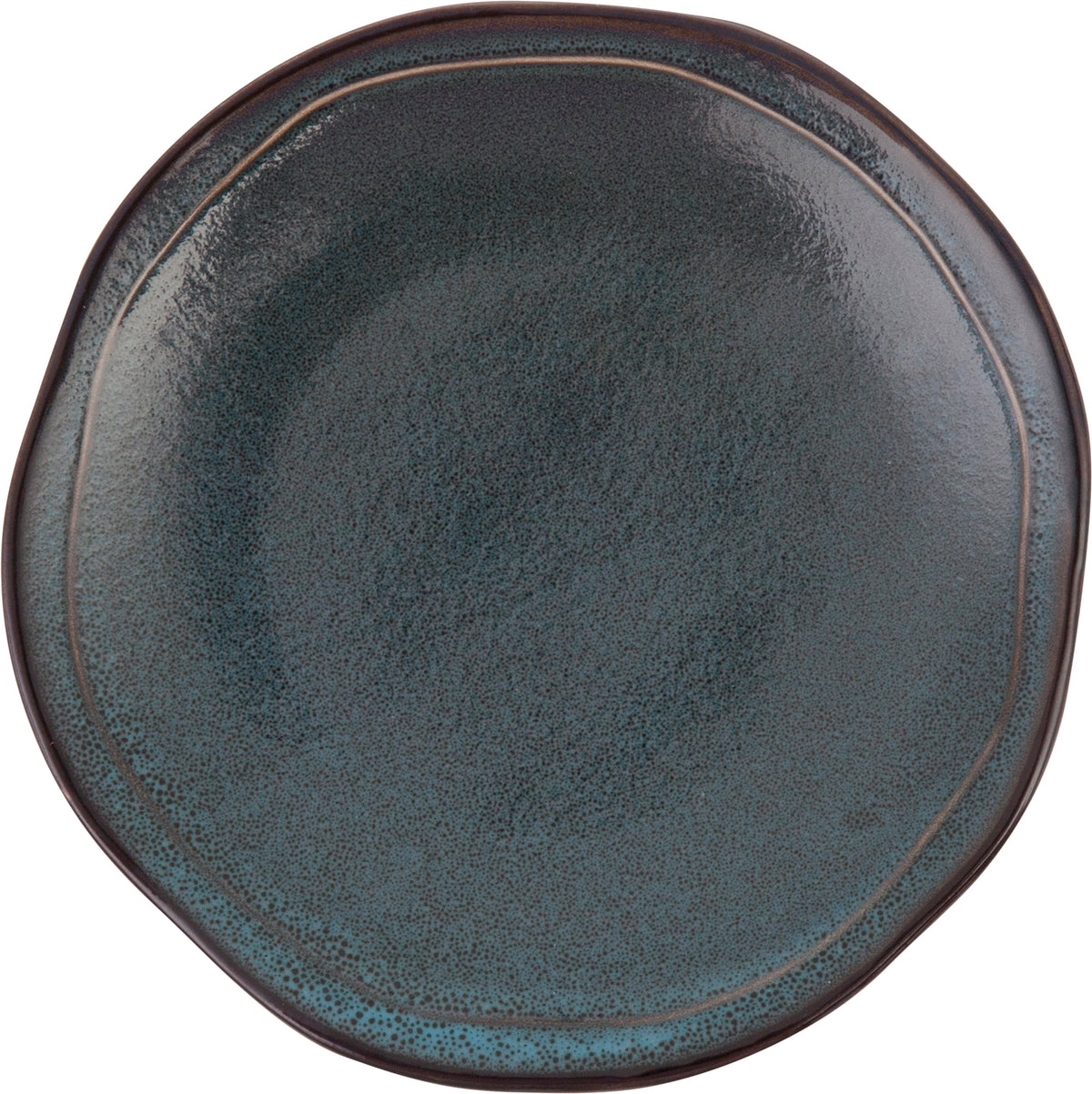 Fortessa Dinnerware STON BLAU Teller flach coupe 21cm für Frühstücksgerichte und Desserts