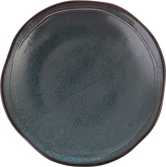 Fortessa Dinnerware STON BLAU Teller flach coupe 21cm für Frühstücksgerichte und Desserts