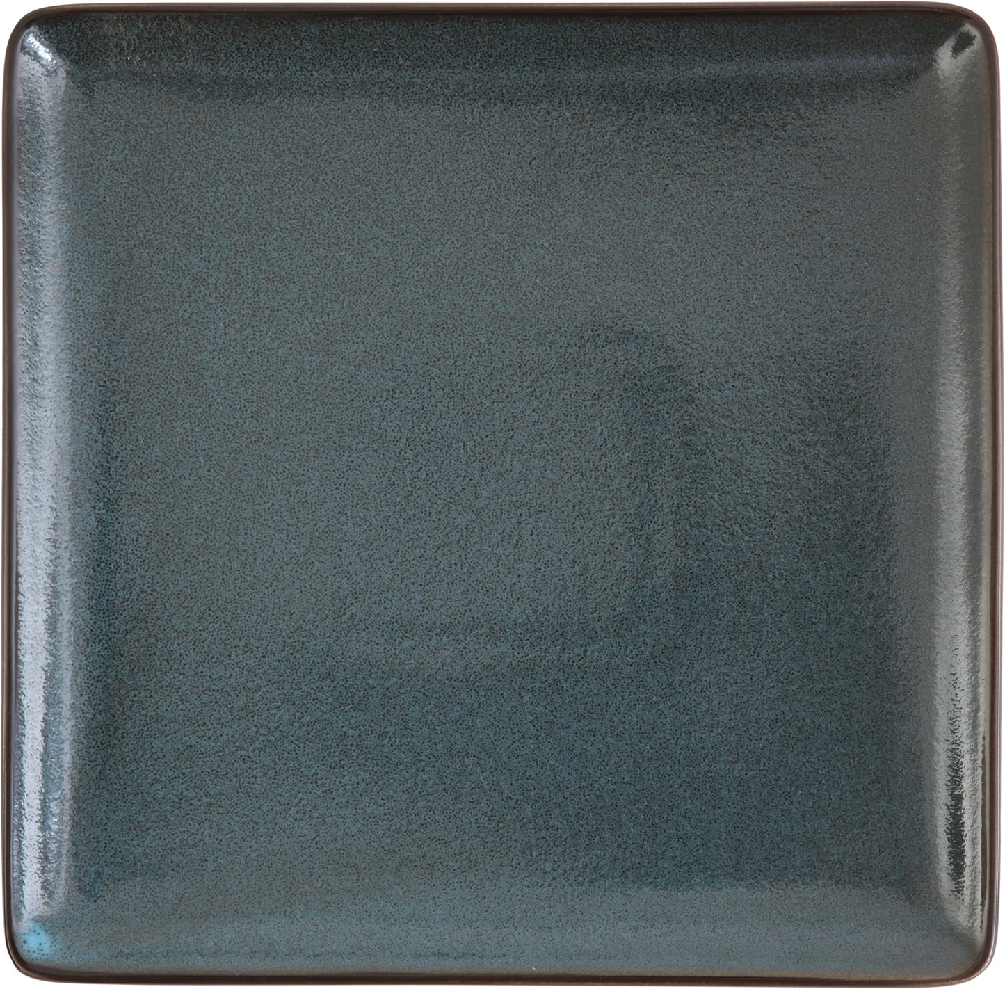 Fortessa Dinnerware STON BLAU Teller flach eckig 23cm für Desserts und Vorspeisen