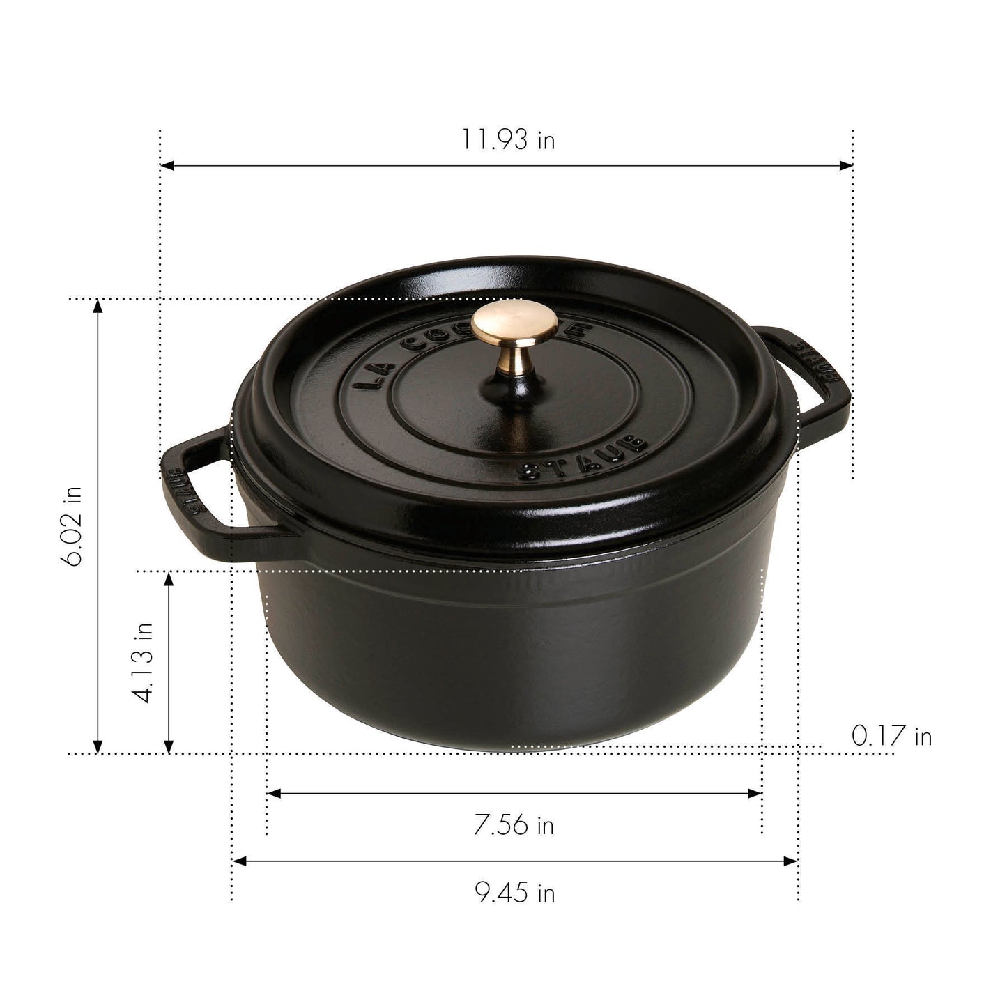 Staub Cocotte aus Gusseisen für vielseitige Kochanwendungen