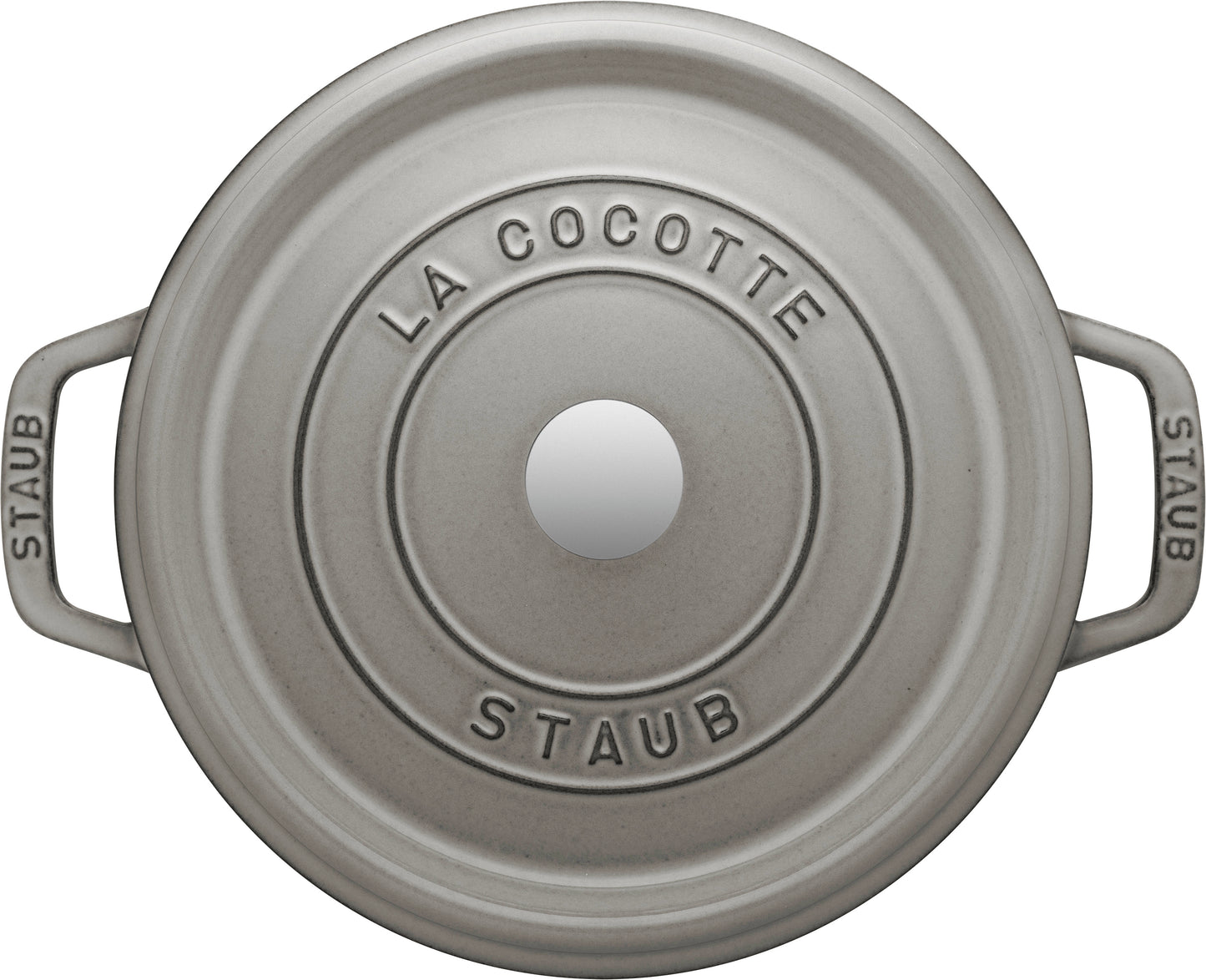 Staub Cocotte, 24 cm, Graphit-Grau - ideal zum Kochen und Servieren