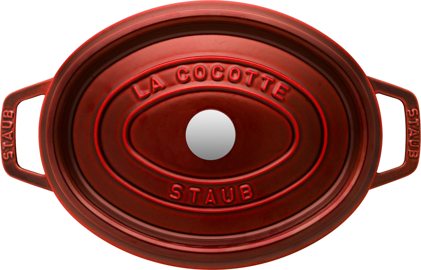 Staub Cocotte, 27 cm, Gusseisen, ideal für das langsame Garen von Speisen.