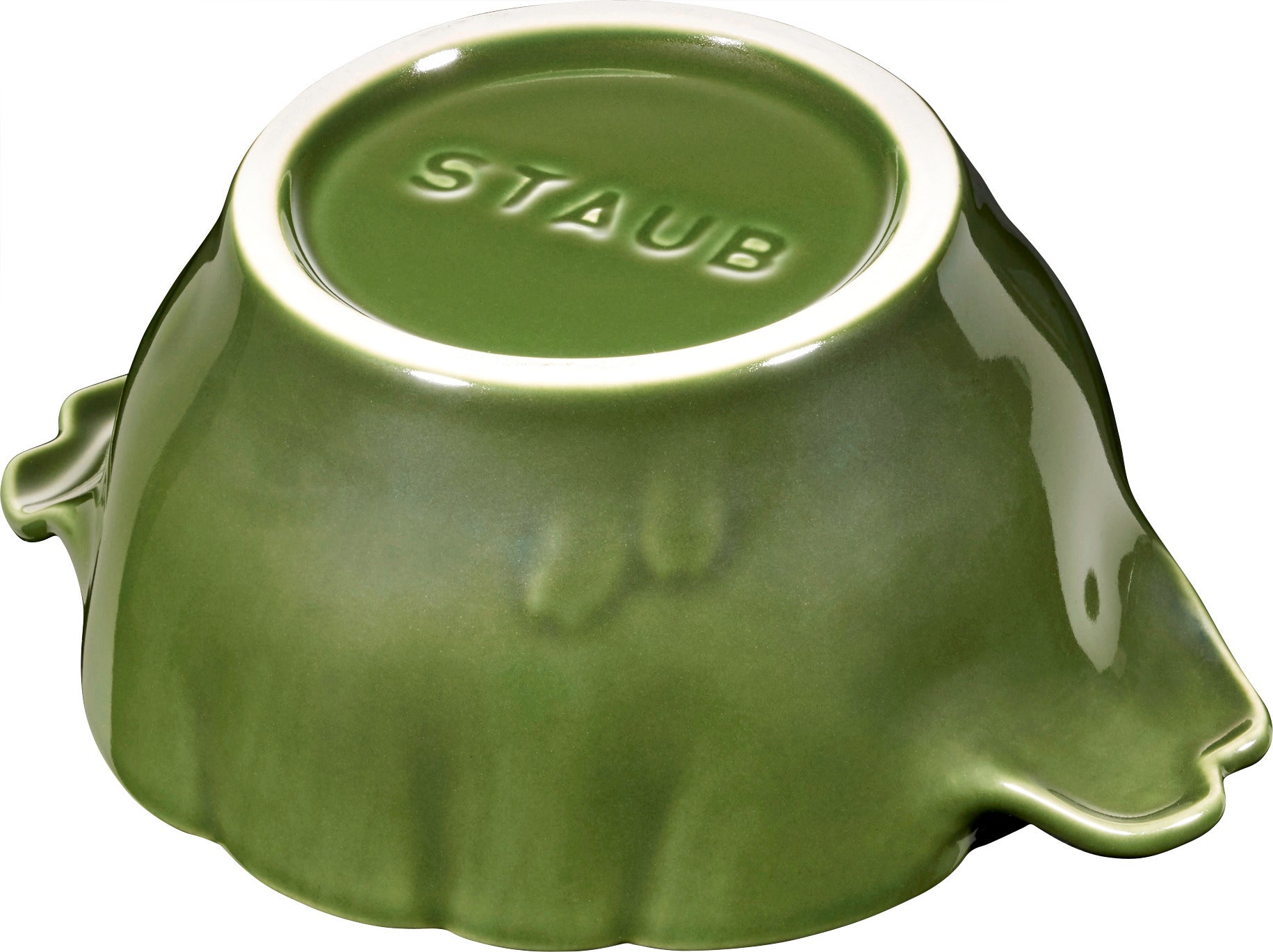Staub Cocotte 13 cm in Basilikum-Grün, ideal für die Zubereitung und Servierung von Speisen
