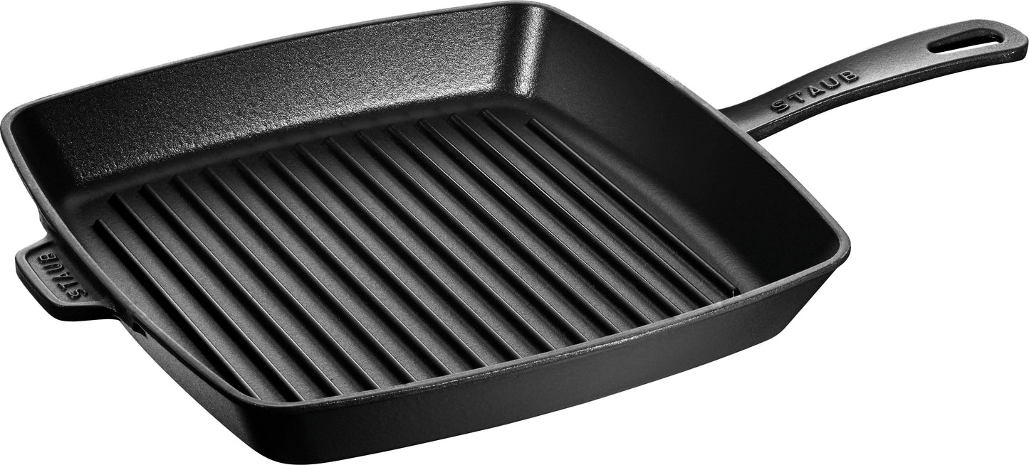 Staub Grillpfanne, quadratisch, 30 x 30 cm, für Grill- und Bratgerichte