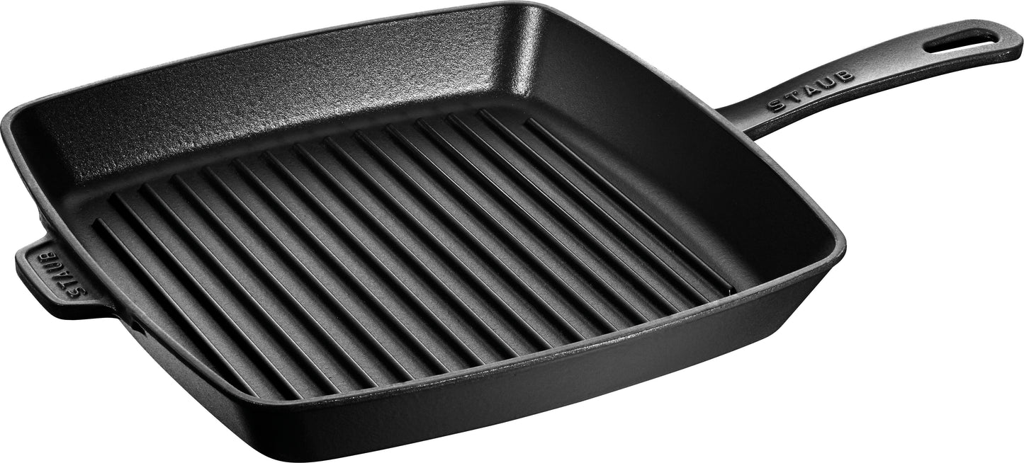 Staub Grillpfanne, quadratisch, 30 x 30 cm, für Grill- und Bratgerichte