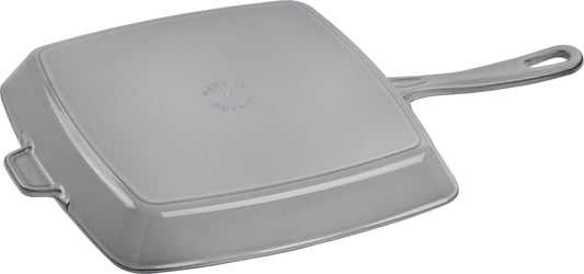Staub American Grillpfanne, 30 cm, quadratisch, Gusseisen, ideal für Grillen und Braten.