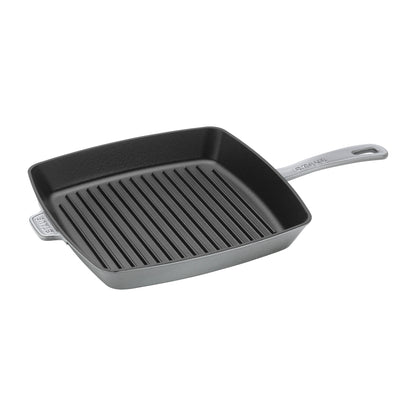 Staub American Grillpfanne, 30 cm, quadratisch, Gusseisen, ideal für Grillen und Braten.