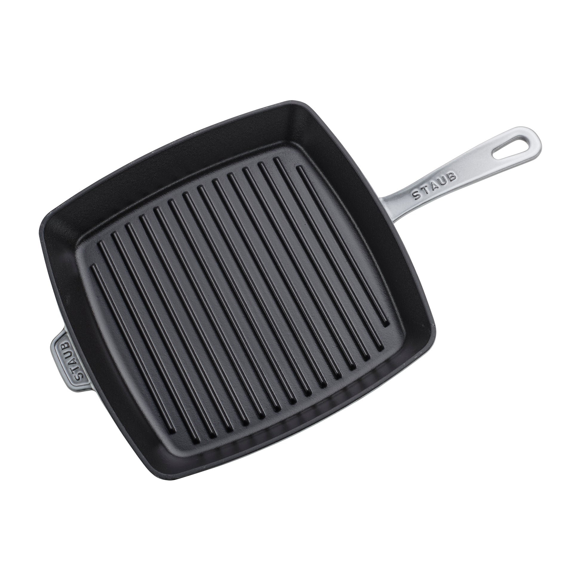 Staub American Grillpfanne, 30 cm, quadratisch, Gusseisen, ideal für Grillen und Braten.