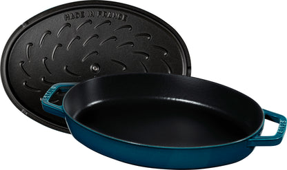 Staub Ofenform mit Deckel für die Zubereitung von Fischgerichten