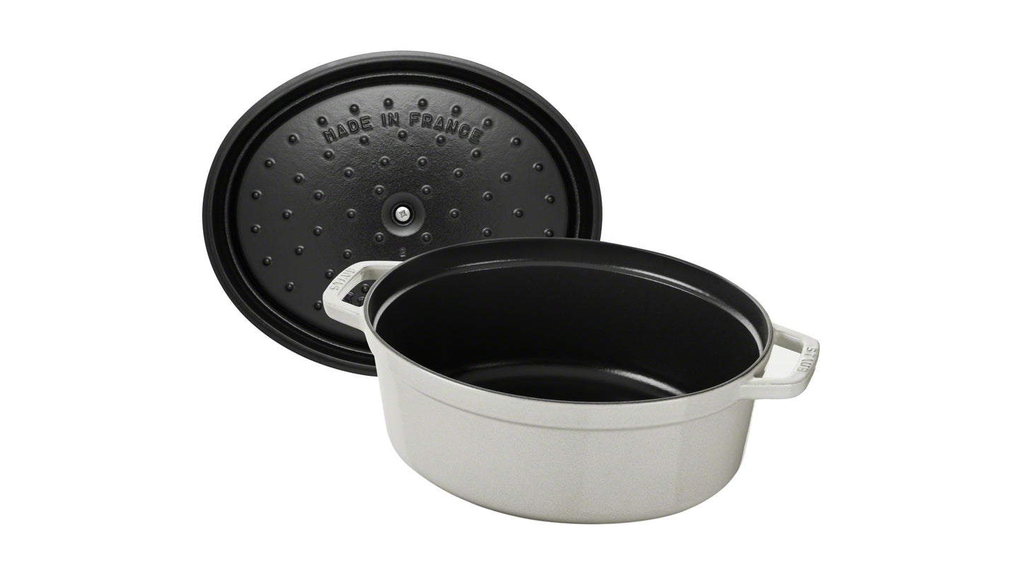 Staub Cocotte, 29 cm aus Gusseisen, ideal für die Zubereitung von Eintöpfen und Braten