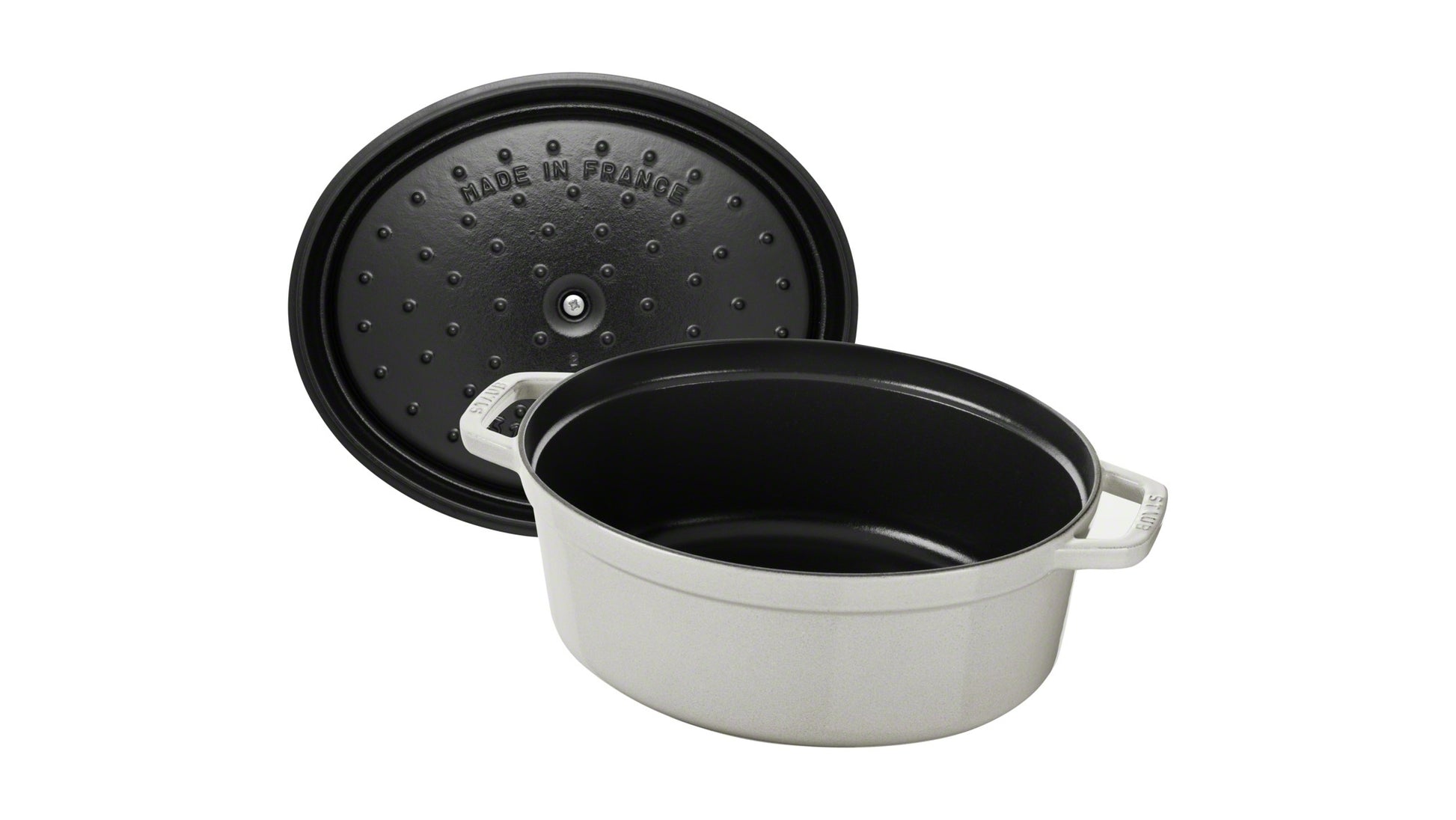 Staub Cocotte, 29 cm aus Gusseisen, ideal für die Zubereitung von Eintöpfen und Braten