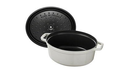 Staub Cocotte, 29 cm aus Gusseisen, ideal für die Zubereitung von Eintöpfen und Braten