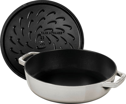 Staub Schmorpfanne Chistera, 28 cm - Multifunktionsbräter für saftige Gerichte