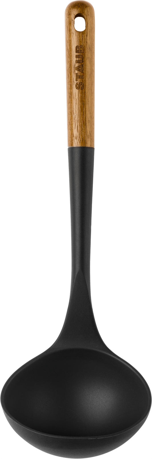 Staub Suppenkelle aus Silikon, ideal zum Servieren von Suppen und Eintöpfen.