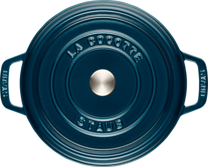 Staub Cocotte 24 cm aus Gusseisen für vielseitige Kochanwendungen