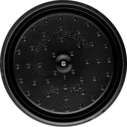 Staub Cocotte 24 cm aus Gusseisen für vielseitige Kochanwendungen