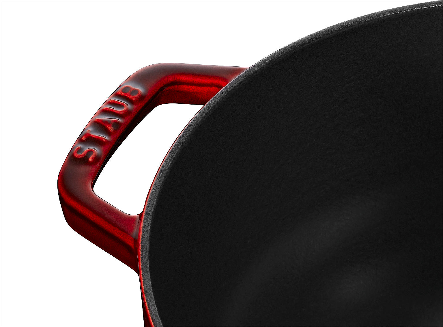 Staub La Marmite Lilie 24 cm in Grenadine-Rot für professionelle Küchen