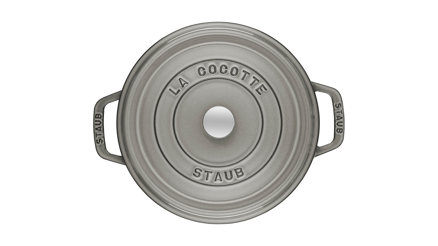 Staub Cocotte 20 cm aus Gusseisen für gleichmäßiges Garen