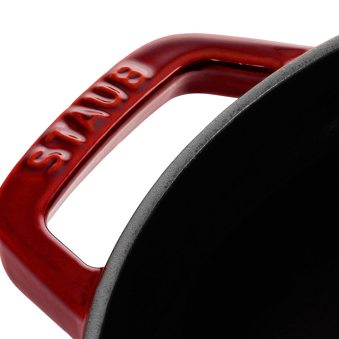 Staub Cocotte, 28 cm aus Gusseisen für vielseitige Kochanwendungen.