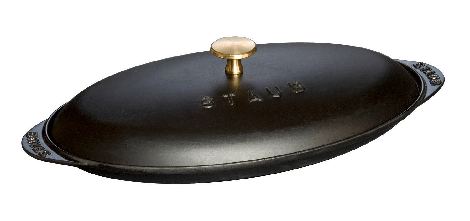 Staub Ofenform mit Deckel aus Gusseisen für die Zubereitung von Fisch