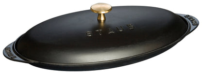 Staub Ofenform mit Deckel aus Gusseisen für die Zubereitung von Fisch